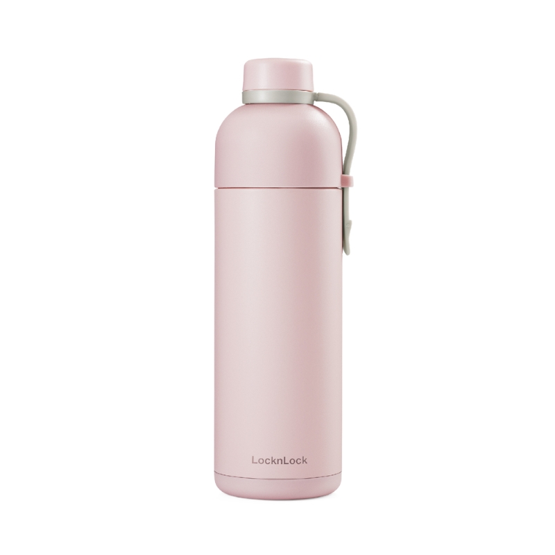 LHC4267PIK - Bình giữ nhiệt LocknLock Belt Bottle 490ml - Màu hồng