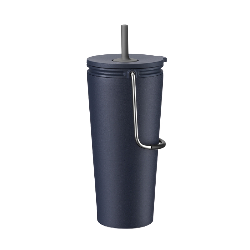 LHC4268NVY - Bình giữ nhiệt có ống hút LocknLock Bucket Tumbler with Straw - Màu xanh navy